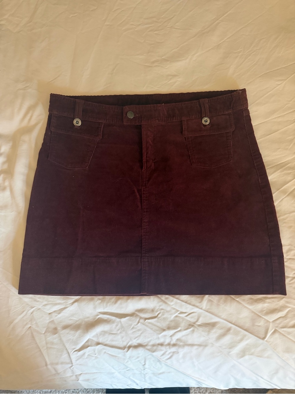 Patagonia Corduroy Mini Skirt in Deep Burgundy